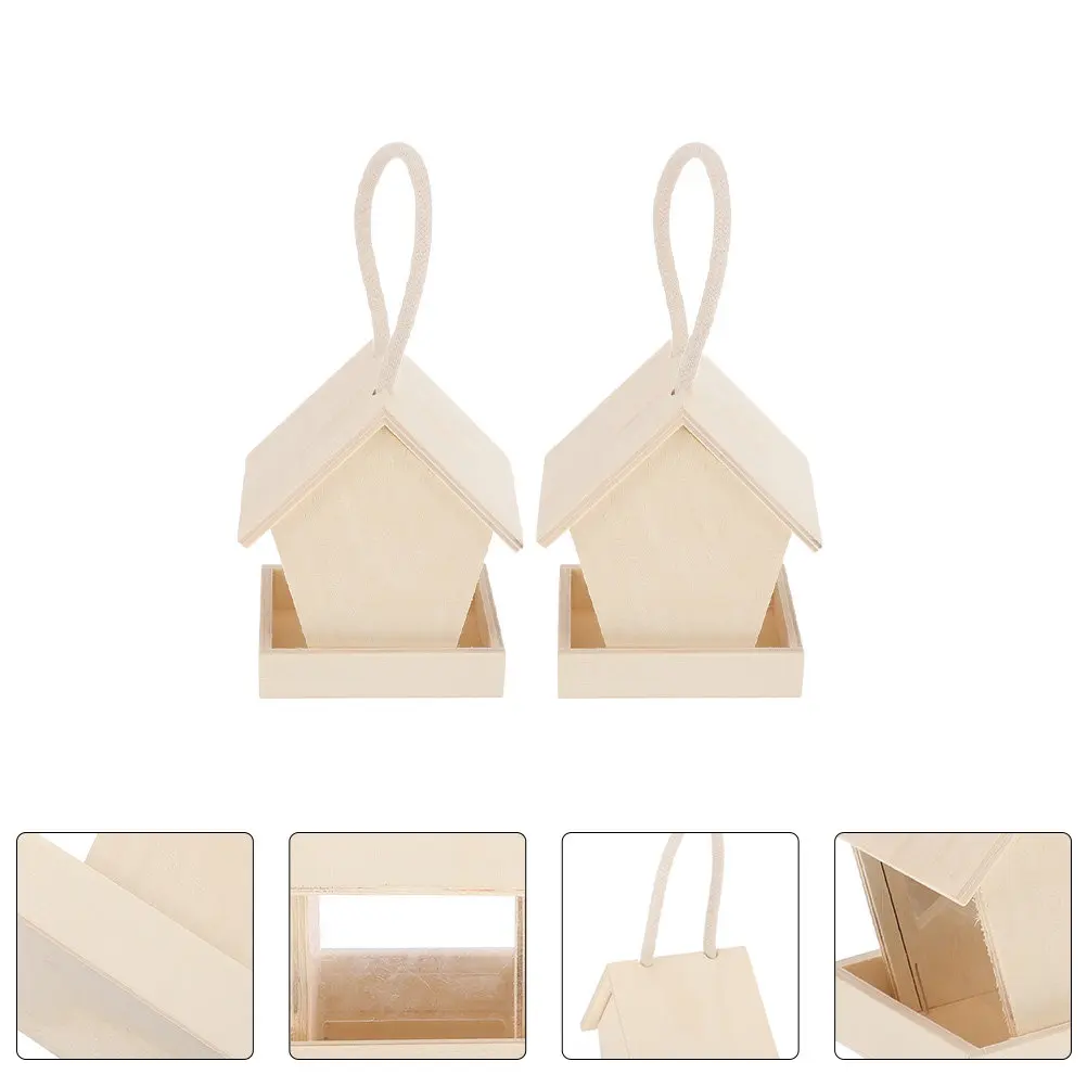 2Pcs Solid Wood Bird Feeder Garden Bird Feeder Decor Hanging Outdoor Feeding Station Wild Birds Healthy Eating Habitat
2Pcs Solid Wood Bird Feeder Garden Bird Feeder Decor Hanging Outdoor Feeding Station Wild Birds Healthy Eating Habitat