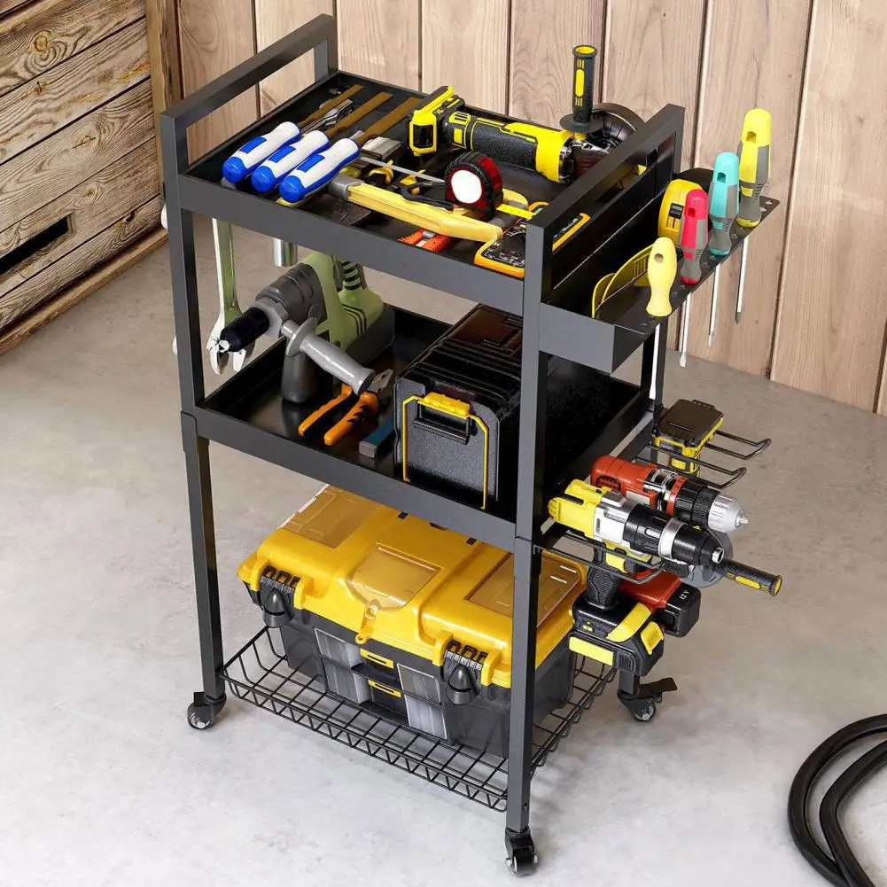 Screwdrivers Wrenches Tool Organizer Cart with Multi-Directional Wheels 3-Layer Garage Floor Standing Rolling Storage Cart
Screwdrivers Wrenches Tool Organizer Cart with Multi-Directional Wheels 3-Layer Garage Floor Standing Rolling Storage Cart