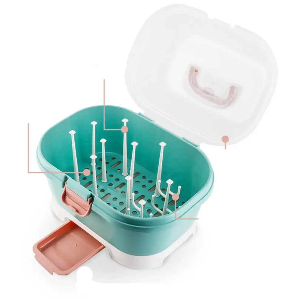 With Cover Baby Bottle Drying Rack Samll/large with Stand Nursing Bottle Storage Box Dustproof Detachable Baby Bottle Organizer
With Cover Baby Bottle Drying Rack Samll/large with Stand Nursing Bottle Storage Box Dustproof Detachable Baby Bottle Organizer