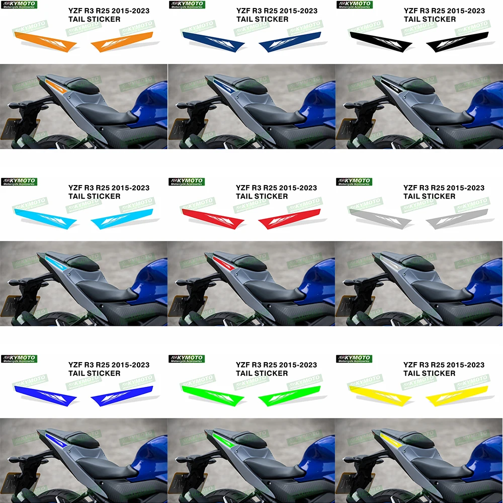 NEW Suitable for Yamaha YZF r25 r3 15-23 motorcycle hump tail fairing decal reflective waterproof rear seat custom color sticker
NEW Suitable for Yamaha YZF r25 r3 15-23 motorcycle hump tail fairing decal reflective waterproof rear seat custom color sticker