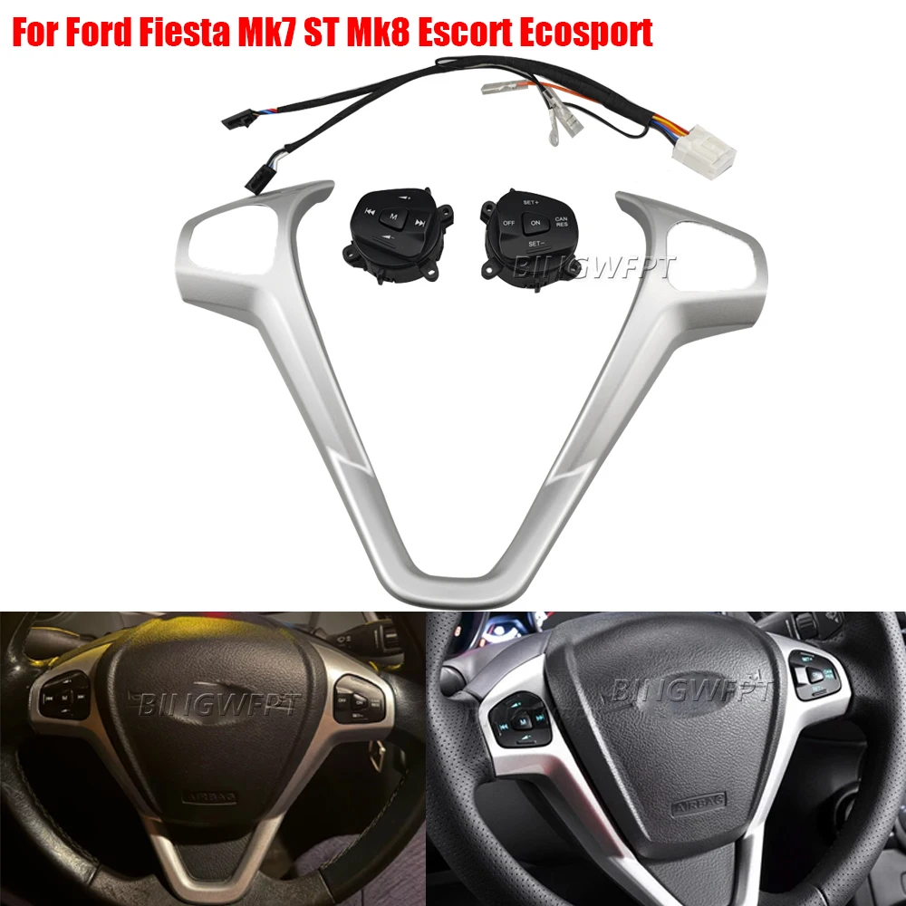 Multi-Function Steering Wheel Audio Cruise Control Switch Button Kit For Ford Fiesta MK7 MK8 Ecosport 2013-2015 With Backlight
Multi-Function Steering Wheel Audio Cruise Control Switch Button Kit For Ford Fiesta MK7 MK8 Ecosport 2013-2015 With Backlight