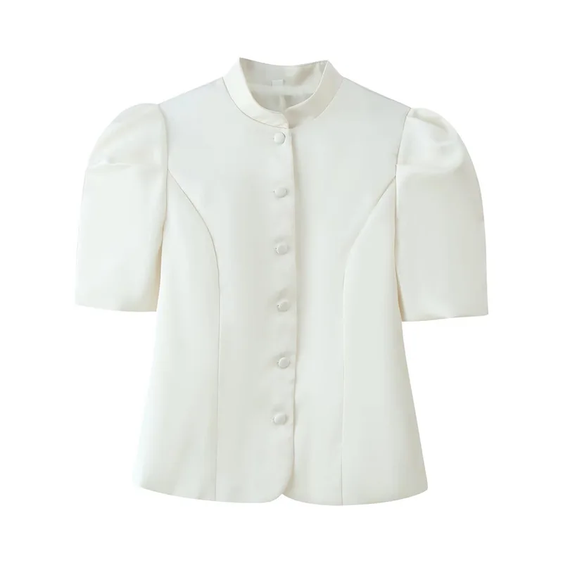 YYAHAHAS Stand Collar Peplum Blouse Women Summer Slim Fit Puff Sleeve Cropped Button Down Shirt
YYAHAHAS Stand Collar Peplum Blouse Women Summer Slim Fit Puff Sleeve Cropped Button Down Shirt