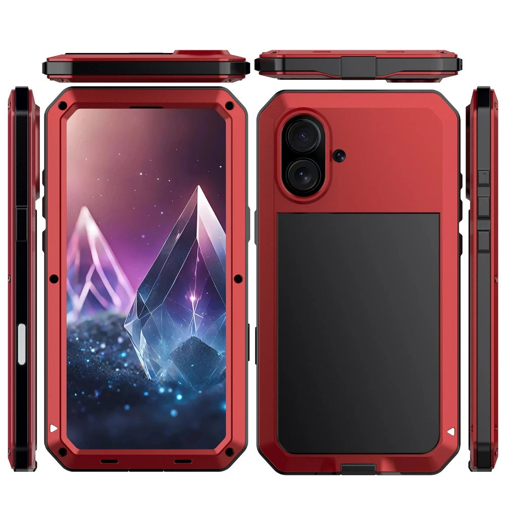 Противоударный металлический стеклянный чехол для iPhone 16, 15, 14 Plus 13 12 11 Pro Max XR Xs Max SE 2022 8 7, сверхмощный противоскользящий антиабразивный чехол
Противоударный металлический стеклянный чехол для iPhone 16, 15, 14 Plus 13 12 11 Pro Max XR Xs Max SE 2022 8 7, сверхмощный противоскользящий антиабразивный чехол
