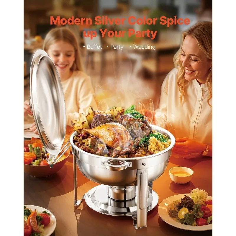 【From China】 Chafing Dish Buffet Set 5 Qt 2 Pack Stainless Steel Chafer with 2 Full Size Pans Round Warmer Server for Parties S
【From China】 Chafing Dish Buffet Set 5 Qt 2 Pack Stainless Steel Chafer with 2 Full Size Pans Round Warmer Server for Parties S
