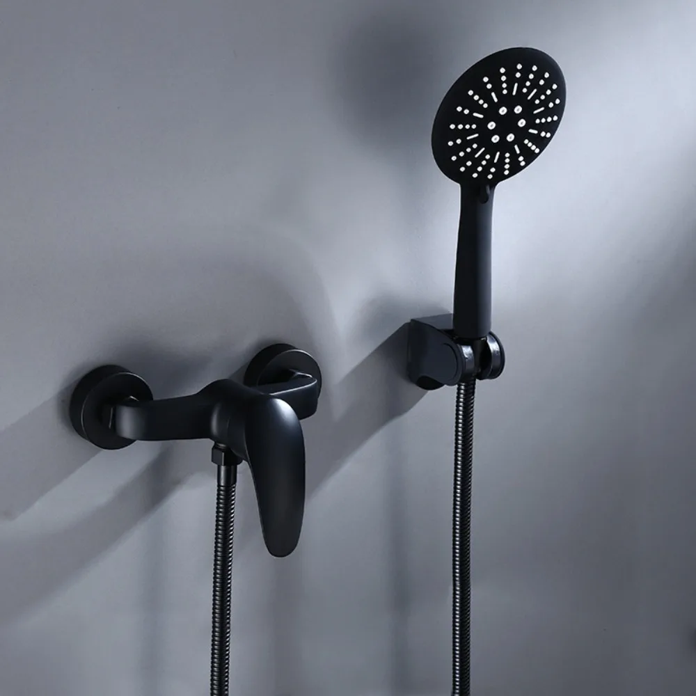 Shower Faucets Bathroom Black Spray Head Set Sink Hot and Cold Mixing Water Mixer Valve Nozzle Tap Wall Mounted Home Improvement
Shower Faucets Bathroom Black Spray Head Set Sink Hot and Cold Mixing Water Mixer Valve Nozzle Tap Wall Mounted Home Improvement
