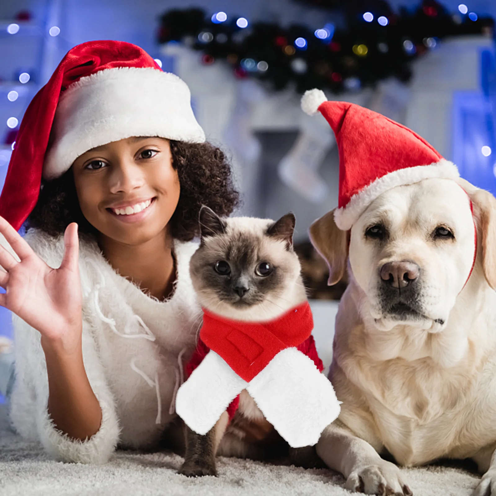 1Set Pet Christmas Hat Scarf and Headdress Comfortable Breathable Xmas Party Dog Cat Winter Dress Up Costume Pet Christmas Hat
1Set Pet Christmas Hat Scarf and Headdress Comfortable Breathable Xmas Party Dog Cat Winter Dress Up Costume Pet Christmas Hat
