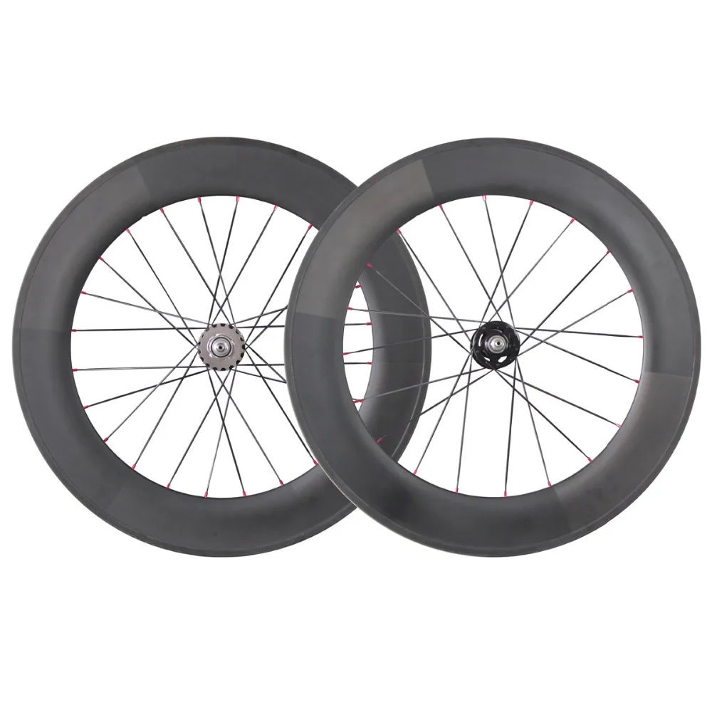 2016 Carbon Track Bike Wheelset Track Wheels 88mm Tubular Road Bike Track Wheel Novatec Hub
2016 Carbon Track Bike Wheelset Track Wheels 88mm Tubular Road Bike Track Wheel Novatec Hub