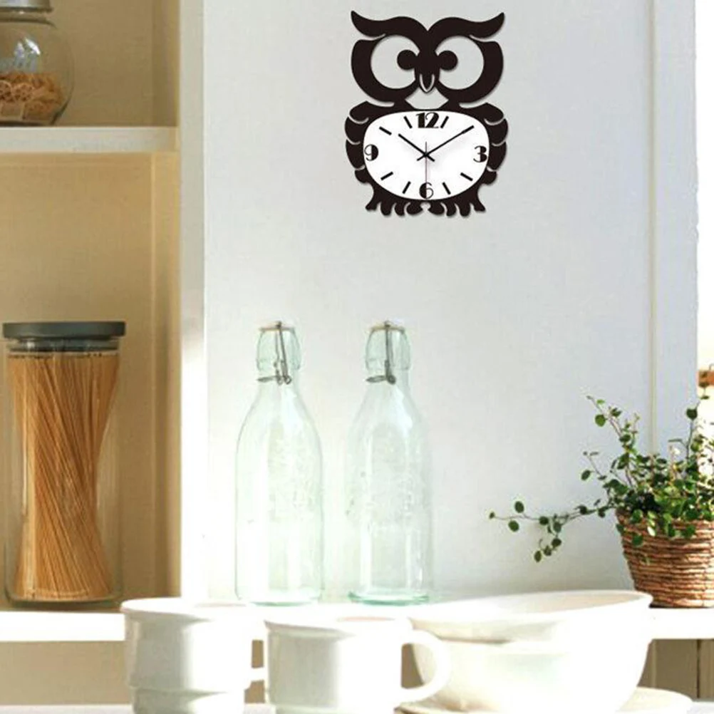 1pc Owl Shape Acrylic Wall Clock Hanging Silent Decorative Clock For Living Room Bedroom Office Space Expanding Black
1pc Owl Shape Acrylic Wall Clock Hanging Silent Decorative Clock For Living Room Bedroom Office Space Expanding Black