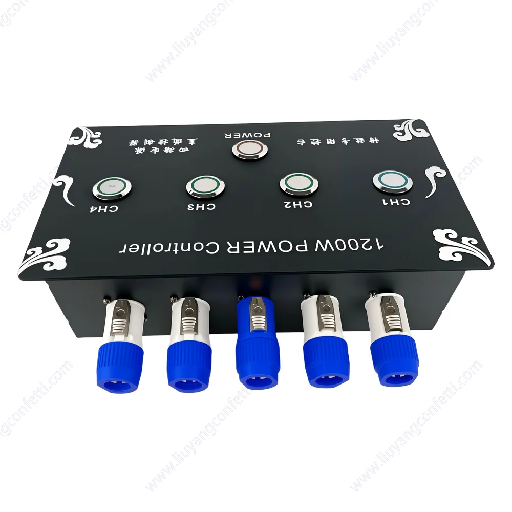 SFX 4 Channel Power Controller Mini Console Stage Machine DJ Portable for Spark Flame CO2 Jet Machine Gender Reveal Event Rent 
SFX 4 Channel Power Controller Mini Console Stage Machine DJ Portable for Spark Flame CO2 Jet Machine Gender Reveal Event Rent