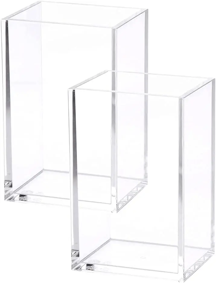 2 Pack Acrylic Pen Pencil Holder for Desk, Clear Makeup Brush Organizer Cup, 2.6x2.6x4 Inch
2 Pack Acrylic Pen Pencil Holder for Desk, Clear Makeup Brush Organizer Cup, 2.6x2.6x4 Inch