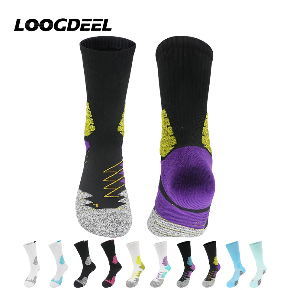 Хлопковые баскетбольные носки Loogdeel, профессиональные спортивные носки для бега с высоким верхом, впитывающие пот, велосипедные носки с махровой подошвой
Хлопковые баскетбольные носки Loogdeel, профессиональные спортивные носки для бега с высоким верхом, впитывающие пот, велосипедные носки с махровой подошвой