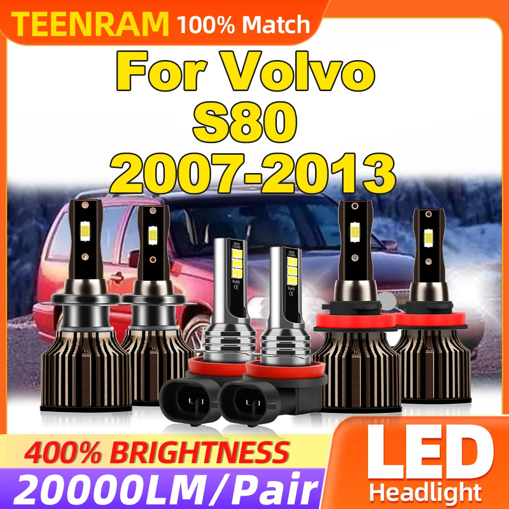 360W 60000LM LED Headlight Bulbs 12V Plug And Play Auto Front Lights 6000K Car Fog Lamps For Volvo S80 2007-2010 2011 2012 2013
360W 60000LM LED Headlight Bulbs 12V Plug And Play Auto Front Lights 6000K Car Fog Lamps For Volvo S80 2007-2010 2011 2012 2013