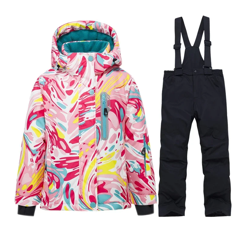 Winter Ski Wear Children's Set Girls Thick Jacket Windproof Waterproof Thick Warm Outdoor Snowboarding Clothes Pants
Winter Ski Wear Children's Set Girls Thick Jacket Windproof Waterproof Thick Warm Outdoor Snowboarding Clothes Pants
