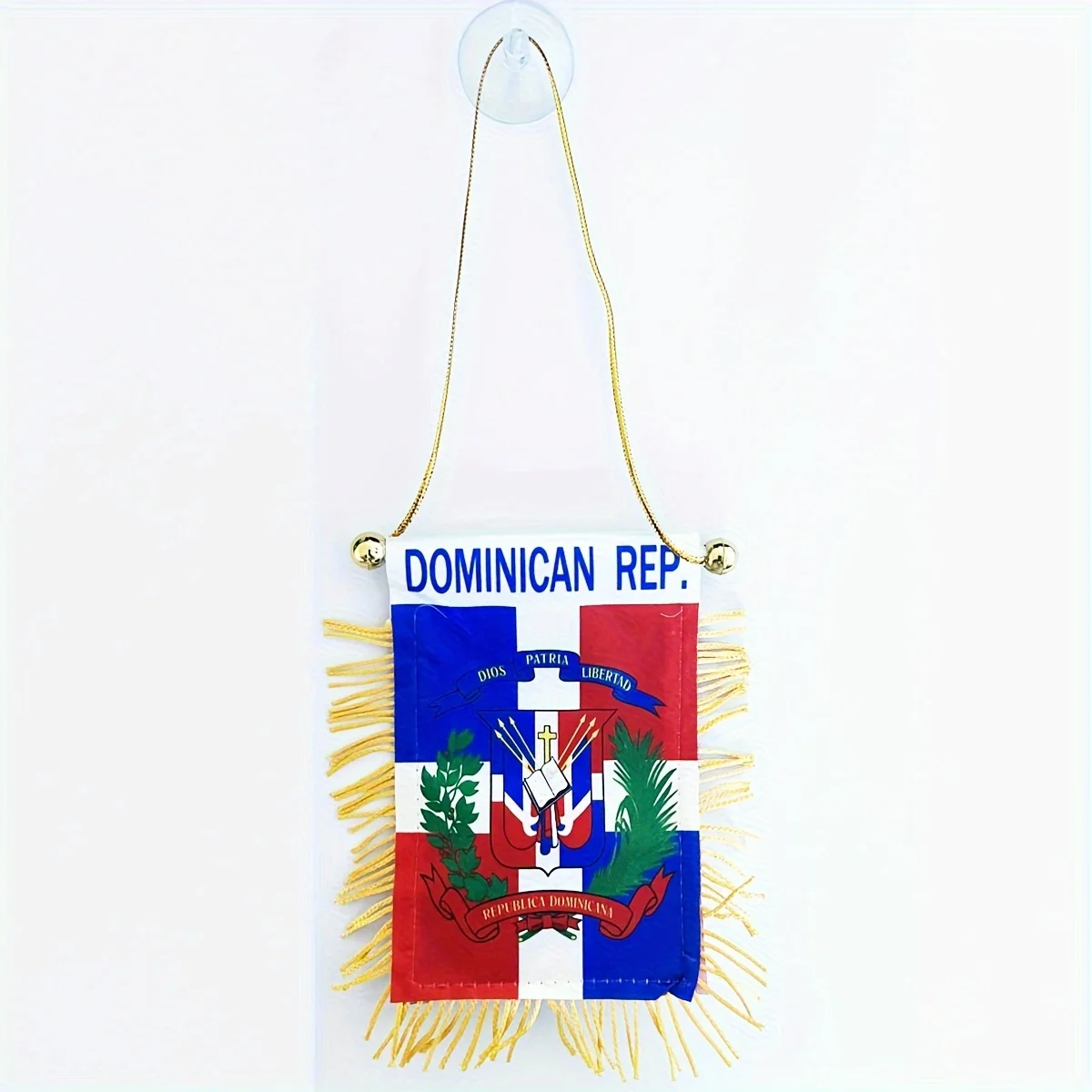 1pc Dominican Republic Mini Hanging Flag - Interior Car Mirror & Window Decoration, Easy Hang with Suction Cup 
1pc Dominican Republic Mini Hanging Flag - Interior Car Mirror & Window Decoration, Easy Hang with Suction Cup