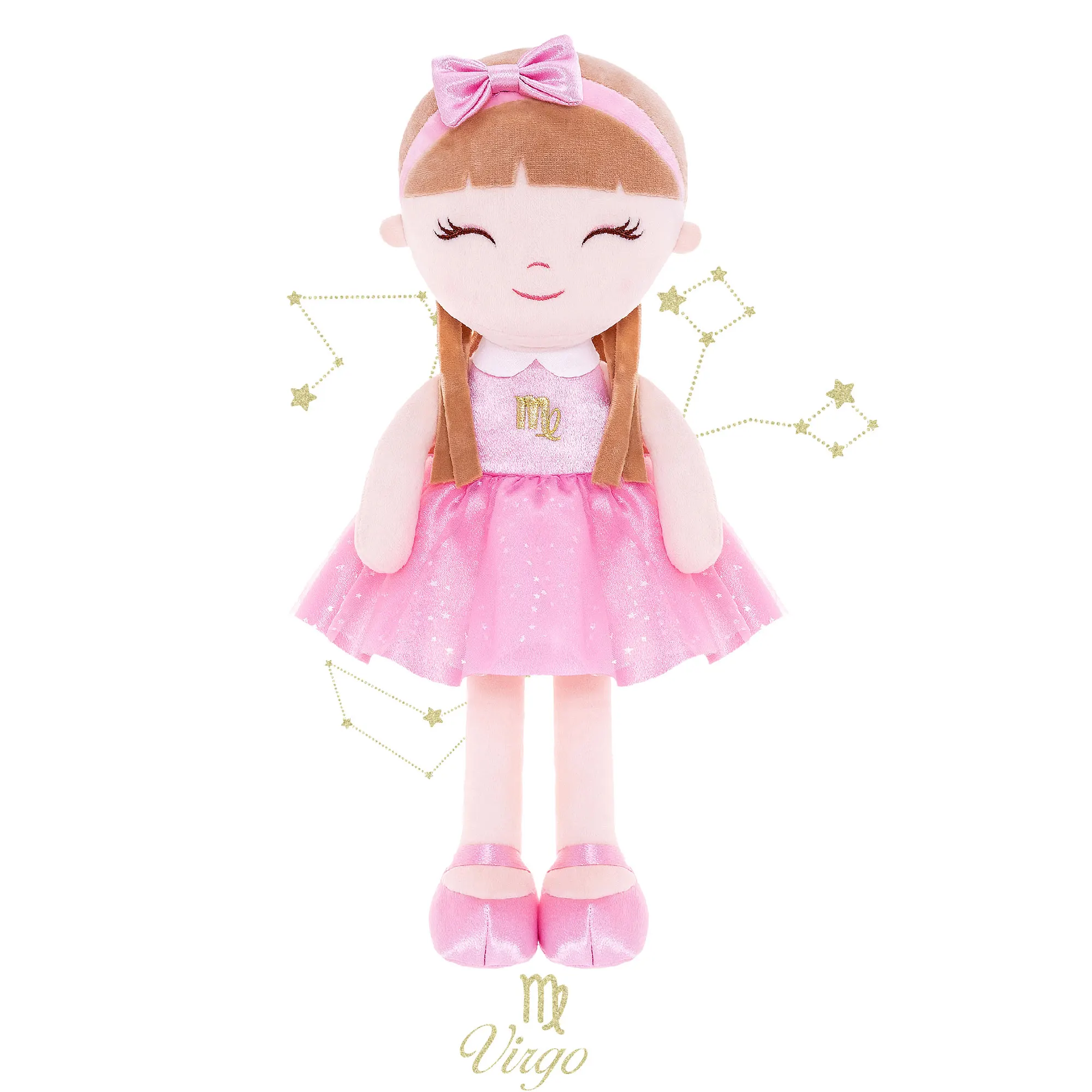 16 inches Baby Girl Gifts Plush Doll Virgi Constellation Doll in Pink Skirt With Gift Box for Birthday Christmas Gift
16 inches Baby Girl Gifts Plush Doll Virgi Constellation Doll in Pink Skirt With Gift Box for Birthday Christmas Gift