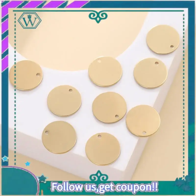 Premium DIY Jewelry Crafting Supplies - 100PC 14Mmx14mm Brass Round Disk Charms For Necklaces And Earrings
Premium DIY Jewelry Crafting Supplies - 100PC 14Mmx14mm Brass Round Disk Charms For Necklaces And Earrings