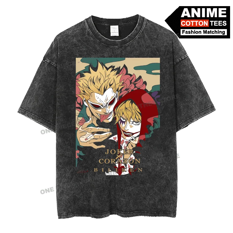 Anime Peripheral Clothing ONE PIECE - Donquixote Doflamingo & Rosinante Print T Shirt Cotton Loose Men Women Short Sleeve Tees
Anime Peripheral Clothing ONE PIECE - Donquixote Doflamingo & Rosinante Print T Shirt Cotton Loose Men Women Short Sleeve Tees