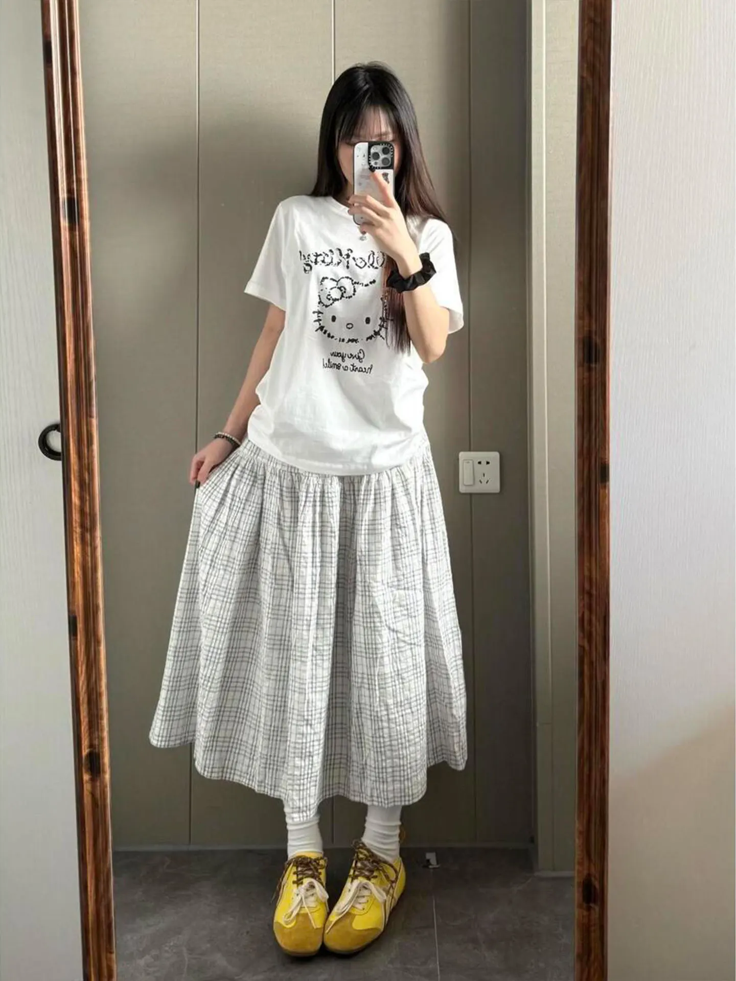 plus Size Women's Plaid A-Line Midi Skirt Spring Summer New Style Umbrella Skirt Pleated Flared Skirts Casual Comfortable
plus Size Women's Plaid A-Line Midi Skirt Spring Summer New Style Umbrella Skirt Pleated Flared Skirts Casual Comfortable