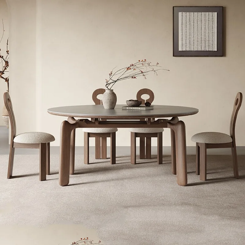 Customizable Solid Wood Slate Retractable Dining Table Walnut Multifunctional Foldable Modern Simple Square and Circle Dual Use
Customizable Solid Wood Slate Retractable Dining Table Walnut Multifunctional Foldable Modern Simple Square and Circle Dual Use