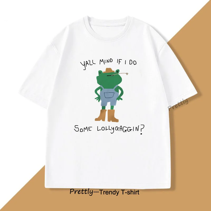 Футболка «Y'all Mind If I Do Some Lollygaggin» Мужская и женская футболка с лягушкой Забавная странная футболка с глубоким рисунком Уличная футболка Топы
Футболка «Y'all Mind If I Do Some Lollygaggin» Мужская и женская футболка с лягушкой Забавная странная футболка с глубоким рисунком Уличная футболка Топы
