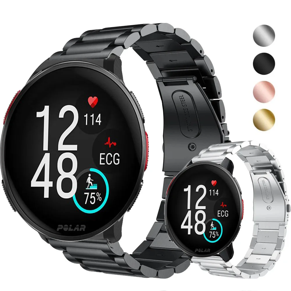 22mm Watch Bracelet Strap for Polar Vantage V3 Smartwatch Stainless Steel Band for Polar Vantage V3 Metal Correa Wristband
22mm Watch Bracelet Strap for Polar Vantage V3 Smartwatch Stainless Steel Band for Polar Vantage V3 Metal Correa Wristband