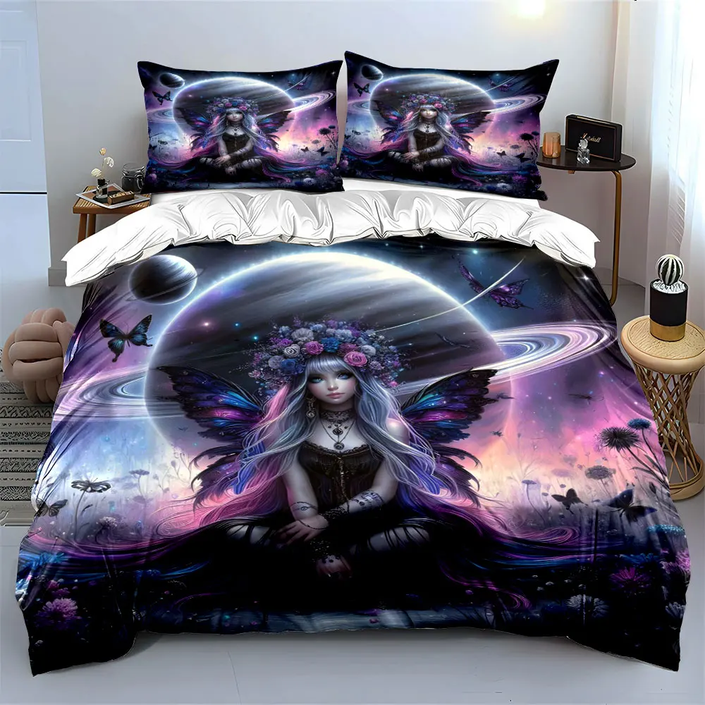 "Fantasy Fairy Art Decor Set" Soft Skin-Friendly Bedding Set Includes 1 Duvet Cover And 2 Pillowcase, Gift
"Fantasy Fairy Art Decor Set" Soft Skin-Friendly Bedding Set Includes 1 Duvet Cover And 2 Pillowcase, Gift