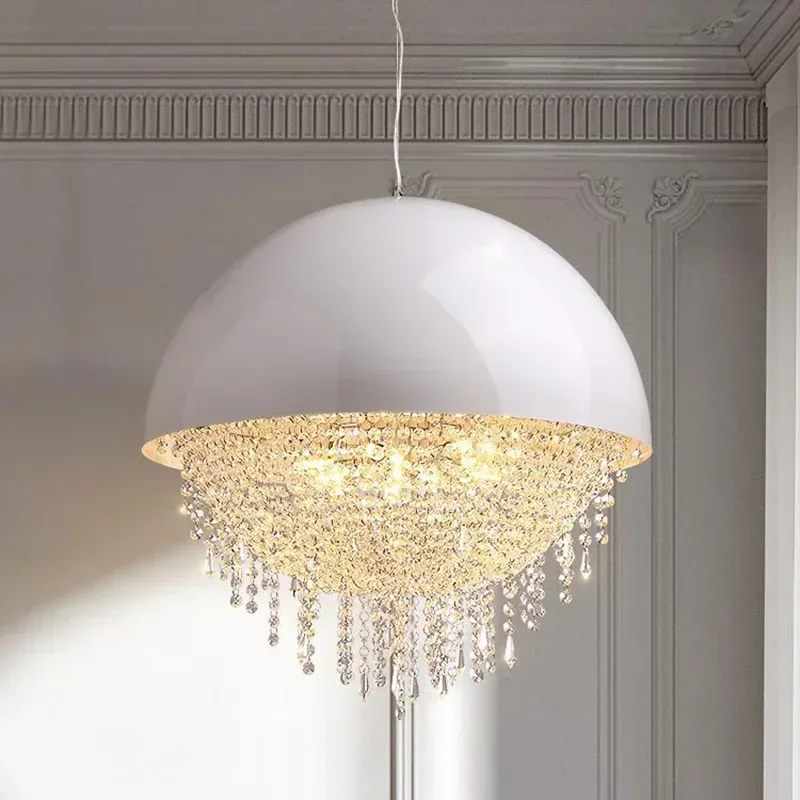 New crystal dining chandelier modern light luxury living room bedroom cream style designer light French creative personality
New crystal dining chandelier modern light luxury living room bedroom cream style designer light French creative personality