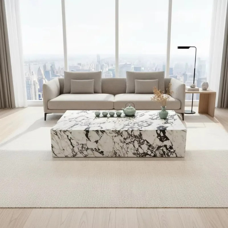 Natural stone modern waterproof living room marble coffee table
Natural stone modern waterproof living room marble coffee table