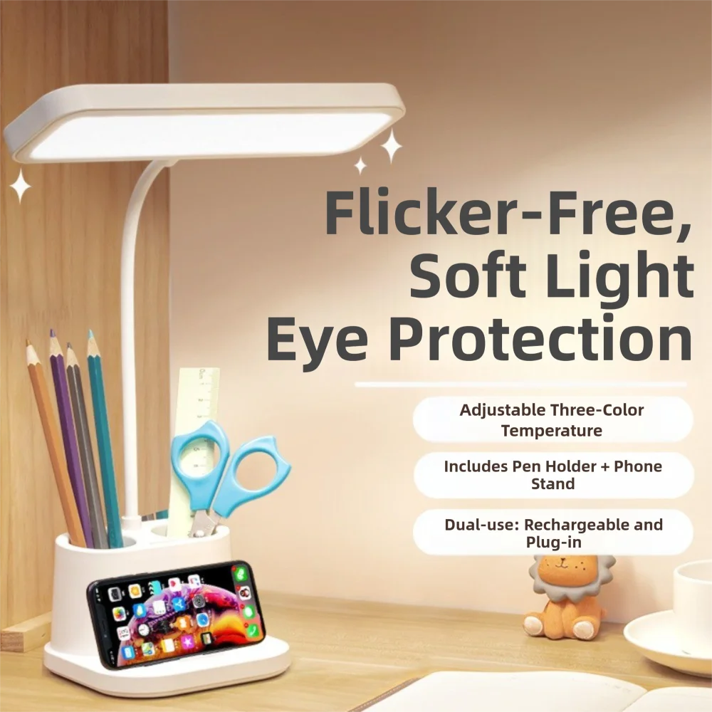 New Touch Dimmable LED Table Lamp Many Models Bright Reading Lamp High Brightness Convenient Pen Holder Household
New Touch Dimmable LED Table Lamp Many Models Bright Reading Lamp High Brightness Convenient Pen Holder Household