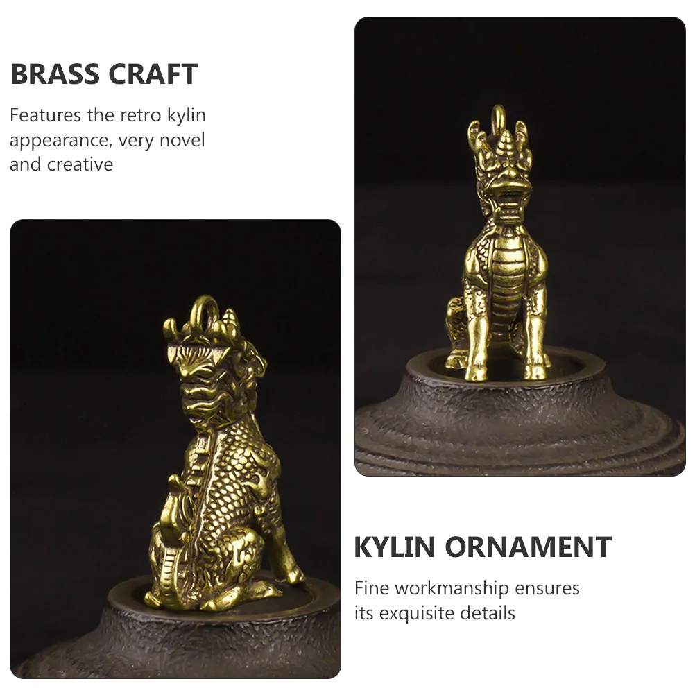 1Pcs Retro Brass Kylin Ornament Creative Keychain Pendant Mini Desktop Decoration DIY Bag Hanging Accessory Small Desktop Decor
1Pcs Retro Brass Kylin Ornament Creative Keychain Pendant Mini Desktop Decoration DIY Bag Hanging Accessory Small Desktop Decor