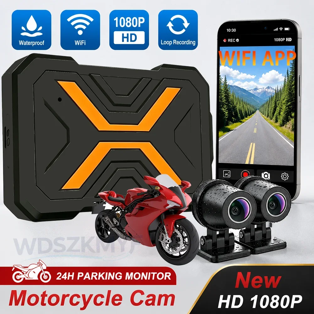 Dual Front Rear Full HD 1080P Motorbike DVR IP67 Waterproof WiFi Stabilization Motorcycle Outdoor Riding Dash Video Recorder
Dual Front Rear Full HD 1080P Motorbike DVR IP67 Waterproof WiFi Stabilization Motorcycle Outdoor Riding Dash Video Recorder