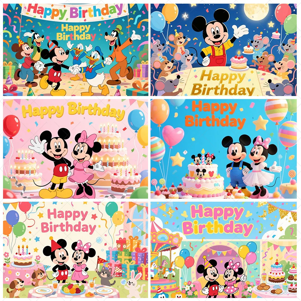 Cartoon Cute Mickey Minnie Mouse Theme Birthday Party Decorations Background Banner Photography Backdrop Props Supplies Kid Gift
Cartoon Cute Mickey Minnie Mouse Theme Birthday Party Decorations Background Banner Photography Backdrop Props Supplies Kid Gift