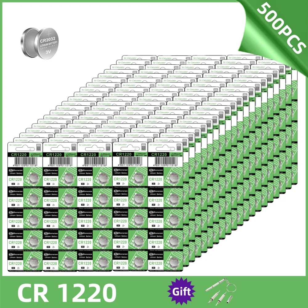 100-500 шт. CR1220 таблеточный аккумулятор 3 В CR 1220 BR1220 DL1220 LM1220 ECR1220 литиевый аккумулятор для дистанционного калькулятора ключей автомобиля
100-500 шт. CR1220 таблеточный аккумулятор 3 В CR 1220 BR1220 DL1220 LM1220 ECR1220 литиевый аккумулятор для дистанционного калькулятора ключей автомобиля