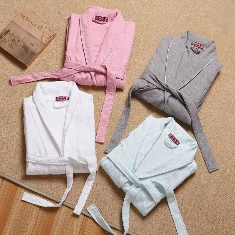 Summer Bathrobe Women Kimono Bride Bathrobe Sexy Waffle Ladies Pajamas Mens Dressing Gowns Bathrobe Male Femme Nightgown
Summer Bathrobe Women Kimono Bride Bathrobe Sexy Waffle Ladies Pajamas Mens Dressing Gowns Bathrobe Male Femme Nightgown