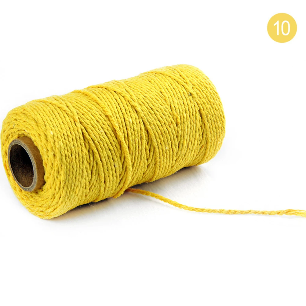 4 Roll Colored Cotton Rope Macrame Cord Weaving Ropes Small Braided for Crafts Decorative Braiding 
4 Roll Colored Cotton Rope Macrame Cord Weaving Ropes Small Braided for Crafts Decorative Braiding