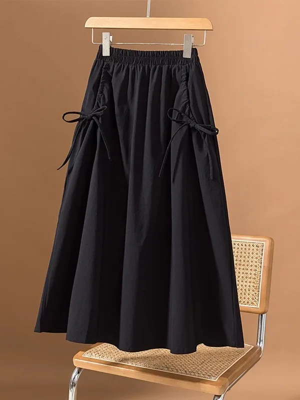 plus Size Black Workwear Midi Skirt Women Summer New Style Slimming Tummy Covering Design A-Line Umbrella Skirt
plus Size Black Workwear Midi Skirt Women Summer New Style Slimming Tummy Covering Design A-Line Umbrella Skirt
