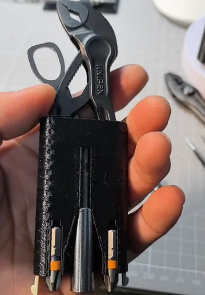 Plastic Tool Holster Fit KNIPEX 4" Mini Water Pump Pliers, Multi-Slot Organizer
Plastic Tool Holster Fit KNIPEX 4" Mini Water Pump Pliers, Multi-Slot Organizer
