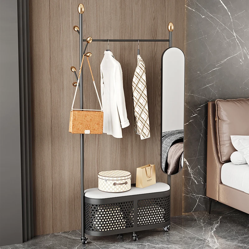 Full mirror coat rack, bedroom integrated household simple storage removable hanger
Full mirror coat rack, bedroom integrated household simple storage removable hanger