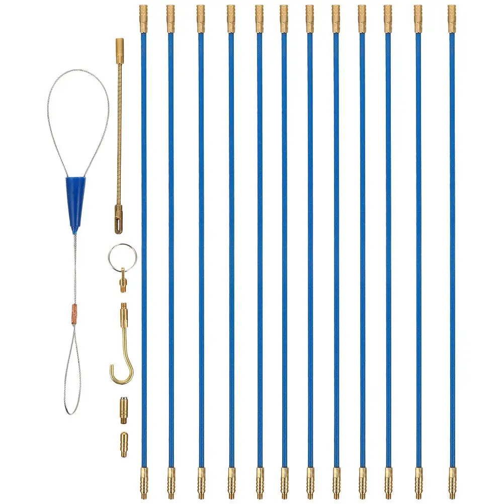 1Set Wall Wire Threader Kit Fiberglass Electrical Cable Pulling Rods Fish Tape Tools for Electricians Conduit Wire Running
1Set Wall Wire Threader Kit Fiberglass Electrical Cable Pulling Rods Fish Tape Tools for Electricians Conduit Wire Running