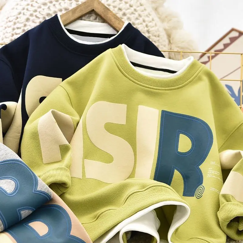Boys Hoodies Sweatshirts Cotton Tops Outwear 2023 Letters Spring Autumn Kids Sport Uniforms Children's Clothing
Boys Hoodies Sweatshirts Cotton Tops Outwear 2023 Letters Spring Autumn Kids Sport Uniforms Children's Clothing