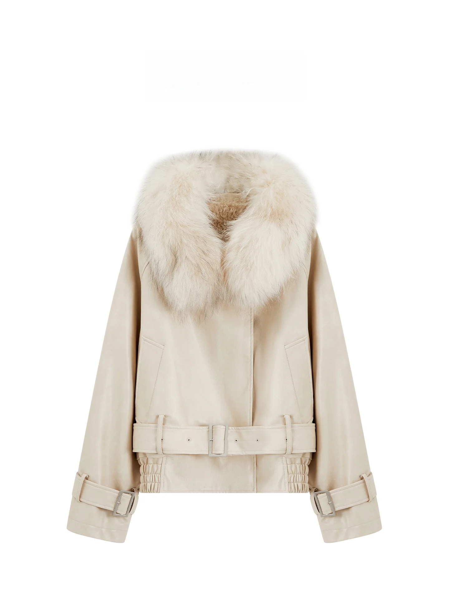 Alin Women's Thickened Faux Fur Collar Jacket Loose Fit Inner Fleece Lined Winter Outerwear Casual Commute Style PU Leather
Alin Women's Thickened Faux Fur Collar Jacket Loose Fit Inner Fleece Lined Winter Outerwear Casual Commute Style PU Leather