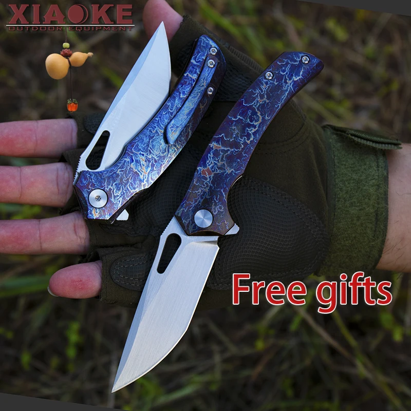 Camping Hunting Titanium Folding Knife, M390 Steel Blade with Flame Titanium Handle, EDC Pocket Knife, Outdoor Survival Gear
Camping Hunting Titanium Folding Knife, M390 Steel Blade with Flame Titanium Handle, EDC Pocket Knife, Outdoor Survival Gear