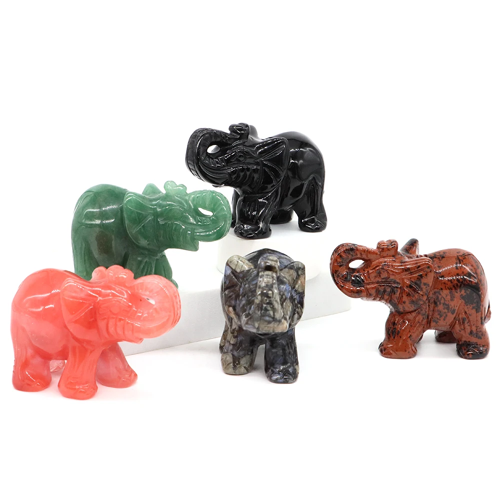 2.8" Elephant Natural Reiki Stones Healing Crystals Rose Quartz Carved Gemstone Animal Figurine Feng Shui Crafts Home Decoration
2.8" Elephant Natural Reiki Stones Healing Crystals Rose Quartz Carved Gemstone Animal Figurine Feng Shui Crafts Home Decoration
