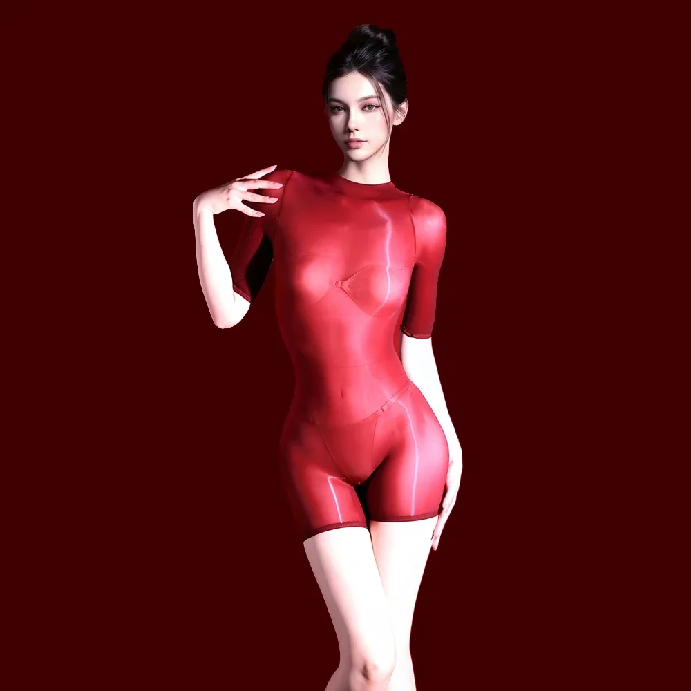 Women 5D Thin Bodysuit 912 Pin Oil Shiny Playsuit Elastic Sheer See Through Tight Yoga Shaping One Pieces Thong Maid Leotard
Women 5D Thin Bodysuit 912 Pin Oil Shiny Playsuit Elastic Sheer See Through Tight Yoga Shaping One Pieces Thong Maid Leotard