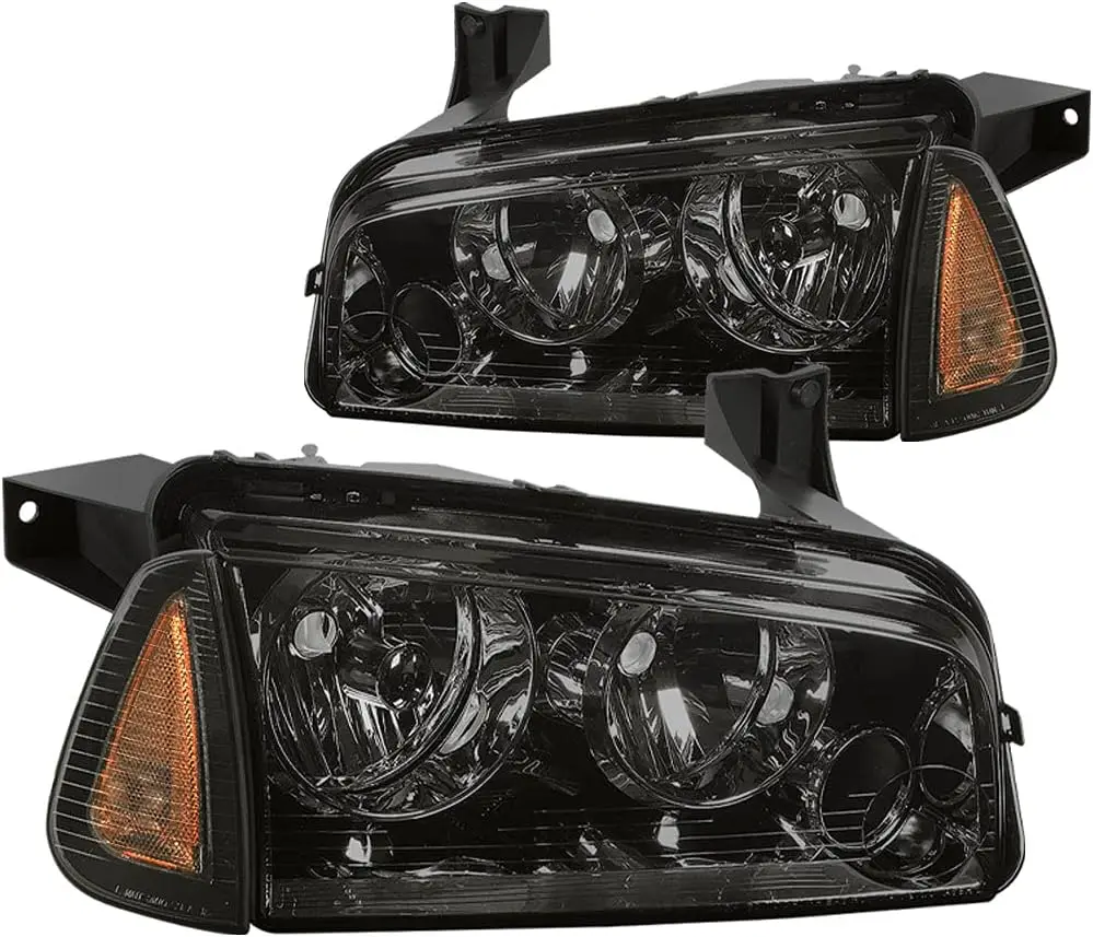 4Pcs Headlight Assembly Compatible with 2006-2010 Dodge Charger Headlight with Corner Singal Light Replacement OE Halogen Headla
4Pcs Headlight Assembly Compatible with 2006-2010 Dodge Charger Headlight with Corner Singal Light Replacement OE Halogen Headla