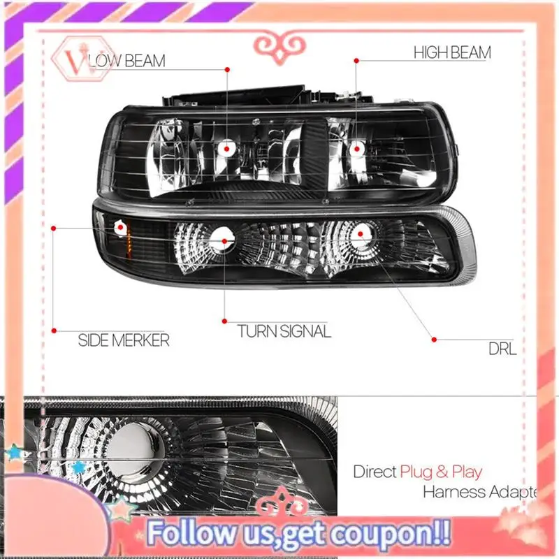 Durable LED DRL Daytime Running Light Led DRL Headlights Parking Lights HD Headlight For Silverado 99-02 GM2503187
Durable LED DRL Daytime Running Light Led DRL Headlights Parking Lights HD Headlight For Silverado 99-02 GM2503187