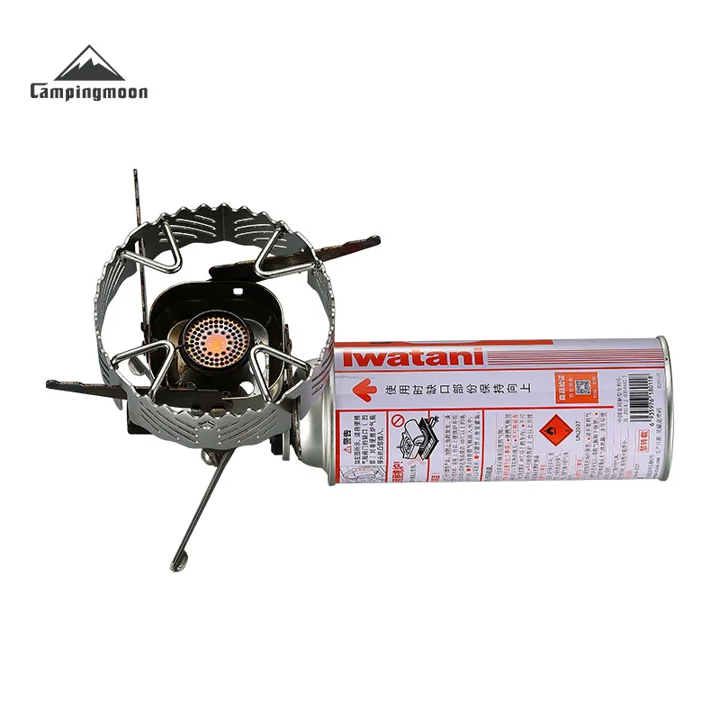 CAMPINGMOON ST-132 Thickened Stainless Steel Windproof Small Four Claw Camping Card Stove with Anti Slip and Windproof Frame
CAMPINGMOON ST-132 Thickened Stainless Steel Windproof Small Four Claw Camping Card Stove with Anti Slip and Windproof Frame