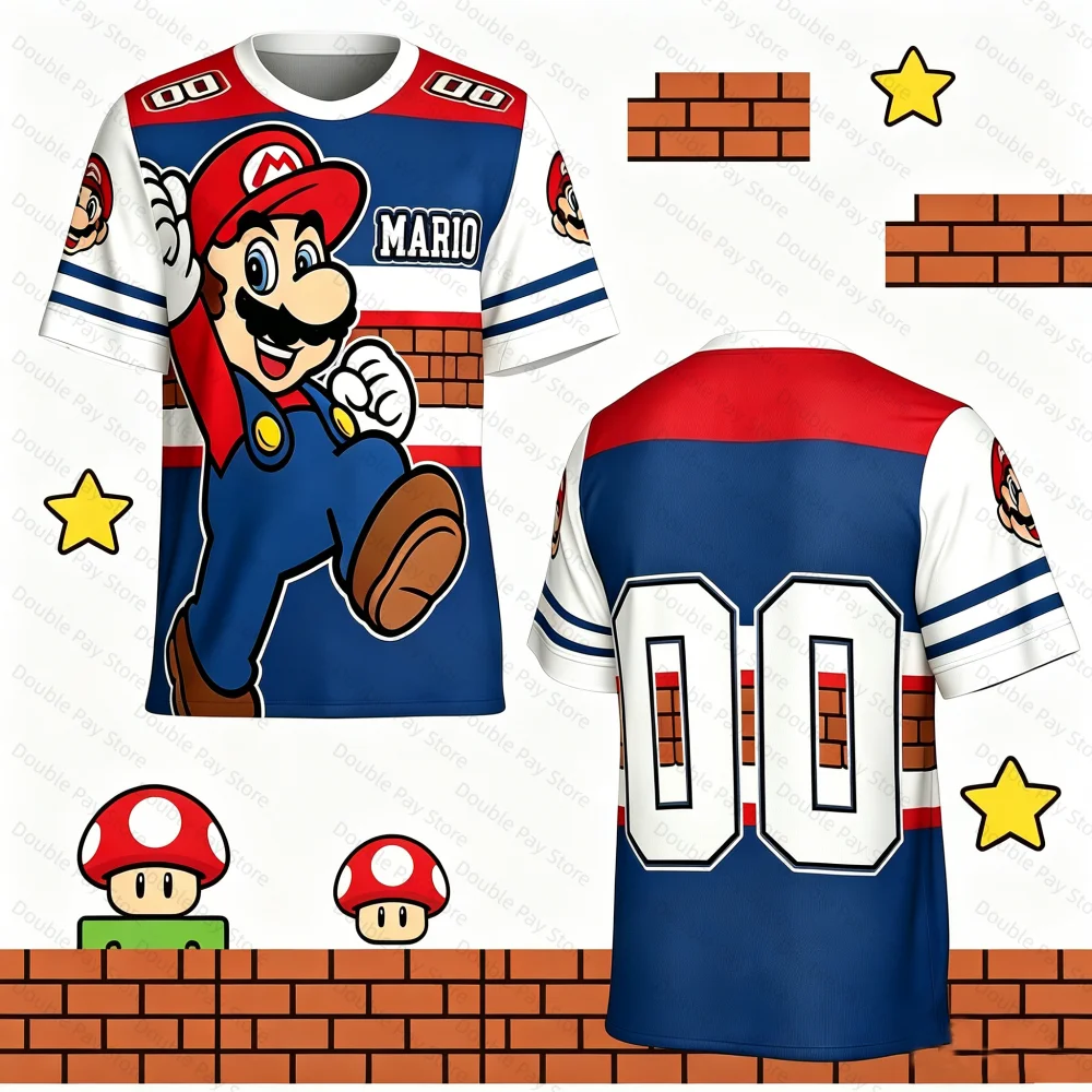 Super Mario Cartoon T-shirt Family Matching Outfit 3D Print Round Neck Short Sleeve Casual Streetwear Kids Shirt Adults Tshirt
Super Mario Cartoon T-shirt Family Matching Outfit 3D Print Round Neck Short Sleeve Casual Streetwear Kids Shirt Adults Tshirt