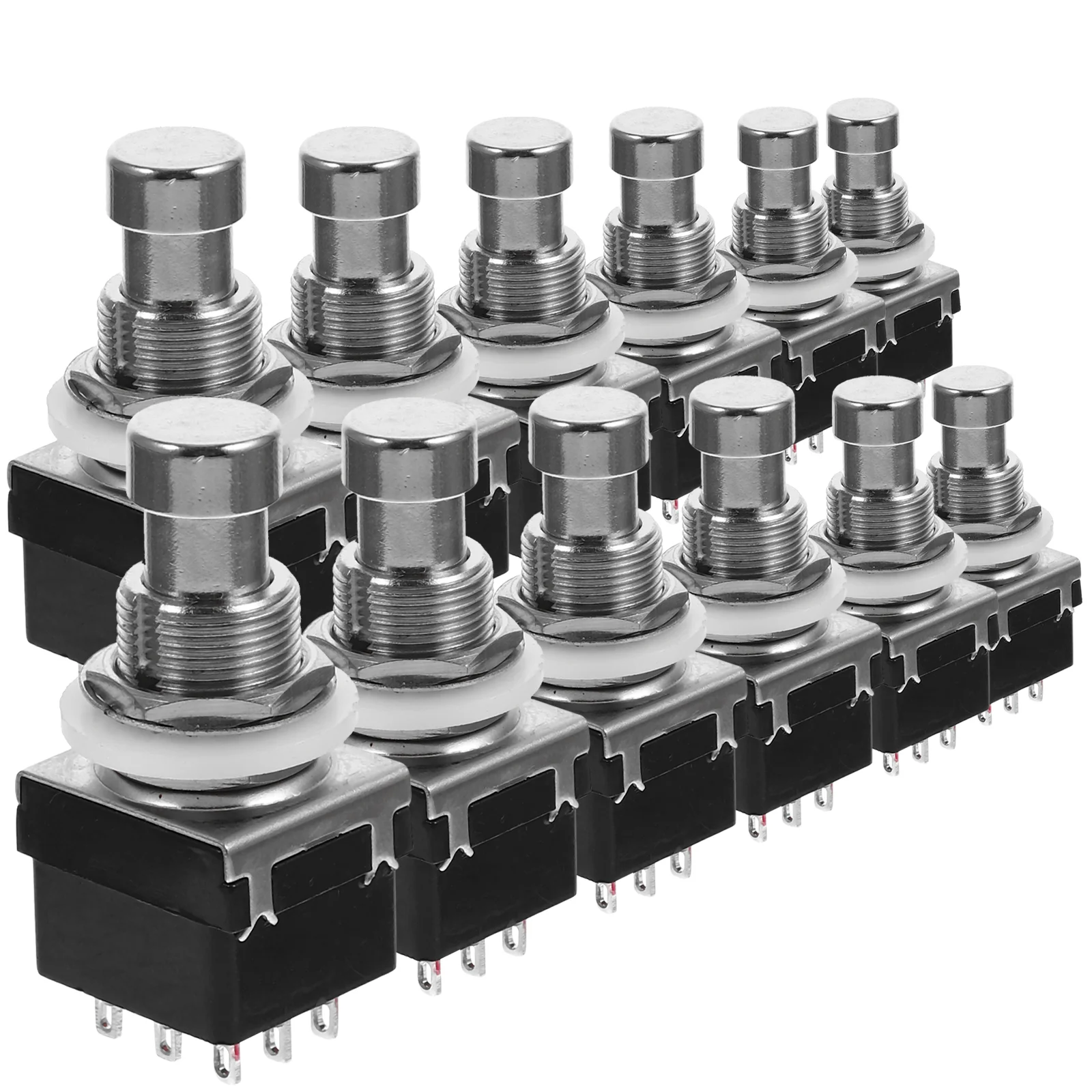 12 Pcs Guitar Footswitch Mini Toggle for Effector Reverb Pedal Replacement Bass Amplifier Accessories
12 Pcs Guitar Footswitch Mini Toggle for Effector Reverb Pedal Replacement Bass Amplifier Accessories