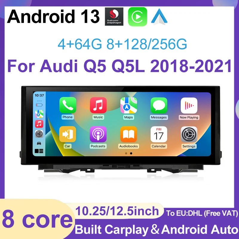 Factory Price 8+256G Car Multimedia Player For Audi Q5 Q5L 2018-2021 Android 13 GPS Navigation Radio CarPlay Video Stereo Auto
Factory Price 8+256G Car Multimedia Player For Audi Q5 Q5L 2018-2021 Android 13 GPS Navigation Radio CarPlay Video Stereo Auto